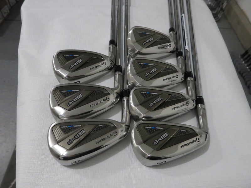 TaylorMade 2021 SIM2 Max Iron Set - 5-PW, AW - KBS Regular Flex Steel - NEW - LH
