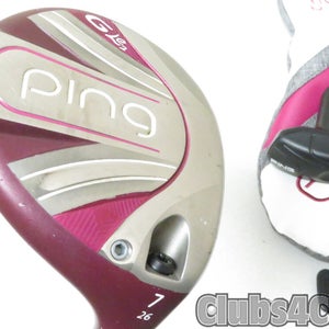 PING G Le2 Fairway 26° 7 Wood ULT 240 LITE Flex +Cover .. LADIES