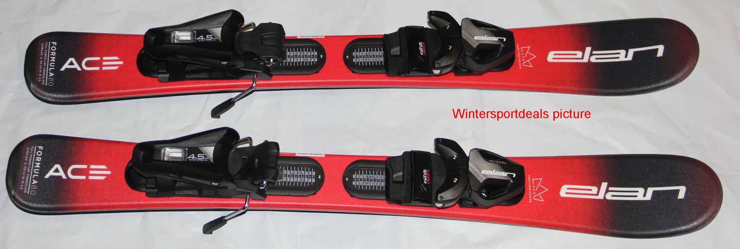 NEW 2024 Elan Formula 80 cm kids Skis  System with EL 4.5 GW size adjustable Bindings