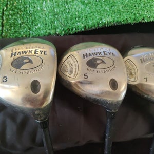 Big Bertha Hawk Eye VFT Titanium 3 5 7 Wood Set Graphite Shaft Regular Flex
