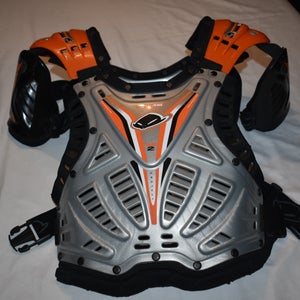 UFO Shield One V2 Project Motocross Protection, Gray/Orange, 90-105 lbs - Great Condition!