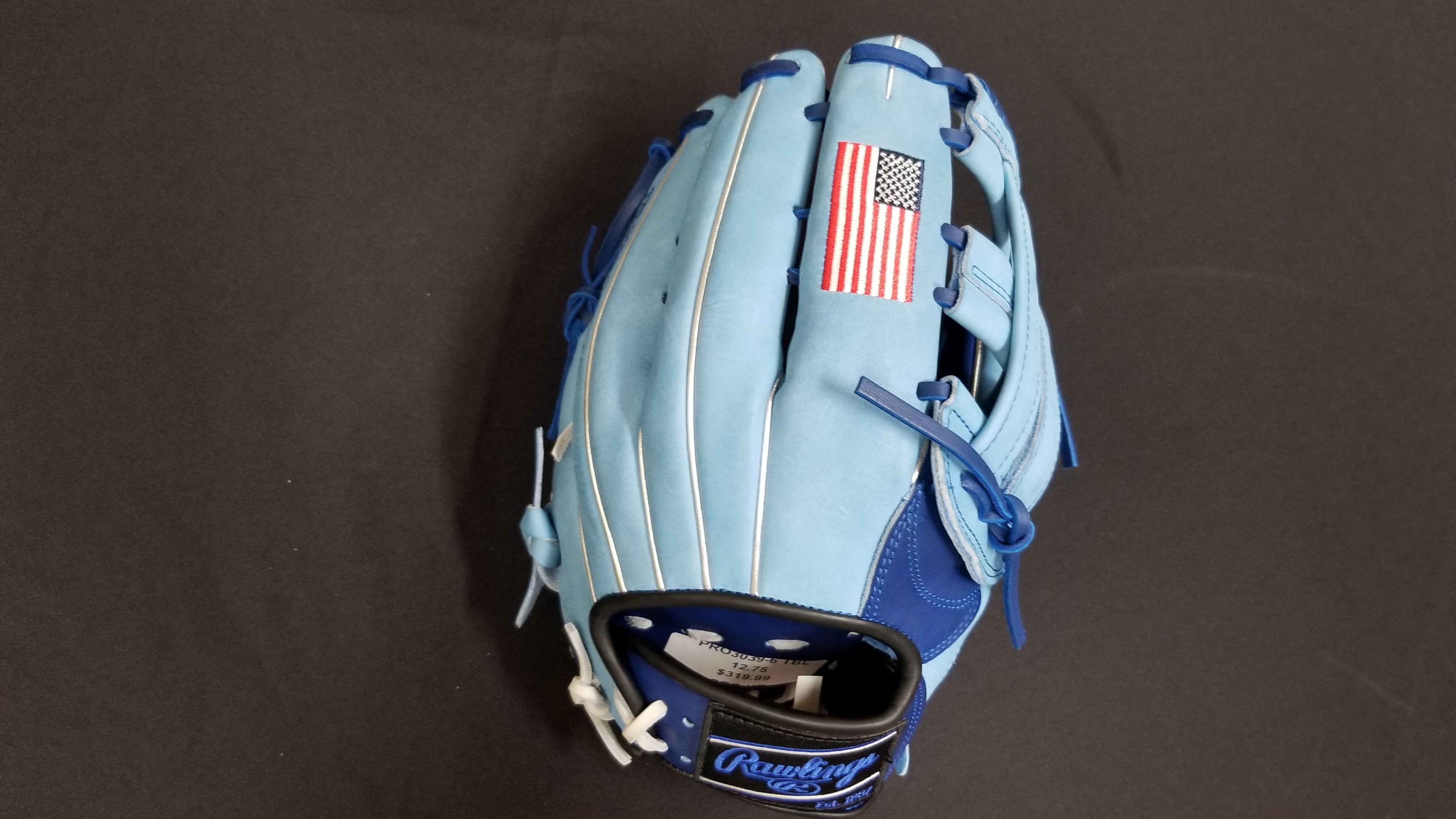 thin blue line baseball glove