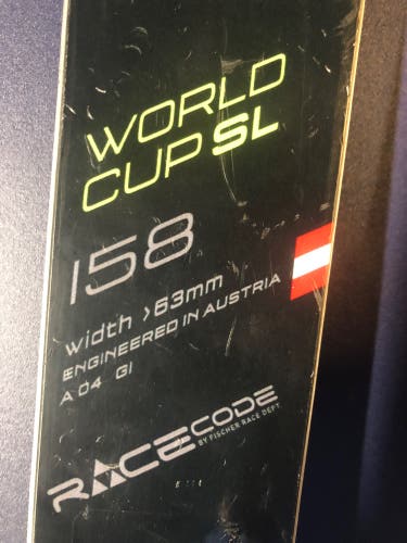 Fischer 158 World Cup SL Skis
