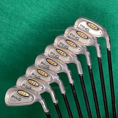Ping I3 O-Size Irons Set 3-PW Black Dot Graphite Shaft 350 Series Regular Flex Right