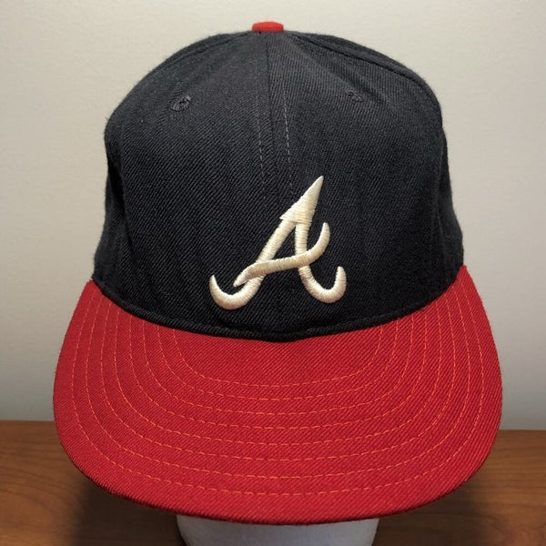 Vintage Atlanta Braves Fitted by New Era 90s Retro Cap Hat 7 3/8