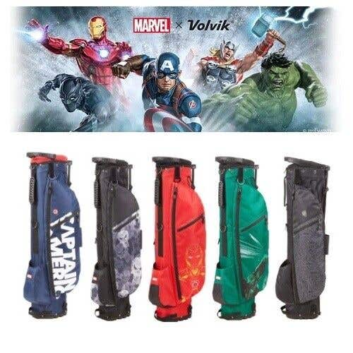 Volvik Marvel Avengers Golf Stand Bags - Pick Avenger Ultralight Golf Carry Bag