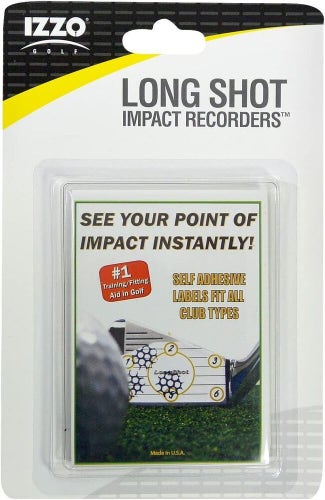 IZZO Golf - Long Shot Impact Tape Recorders - Visual Impact Golf Training Aid
