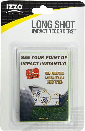 IZZO Golf - Long Shot Impact Tape Recorders, Visual Impact Golf Training Aid NEW