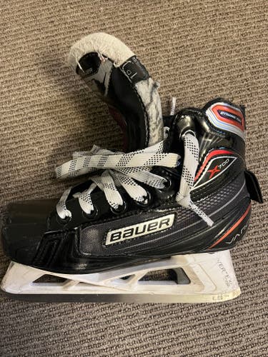 Junior Used Bauer Vapor X700 Hockey Goalie Skates Regular Width Size 1