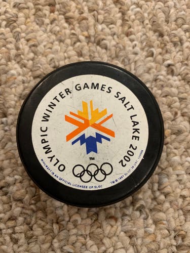 2002 Salt Lake Olympic Winter Games Offical Puck