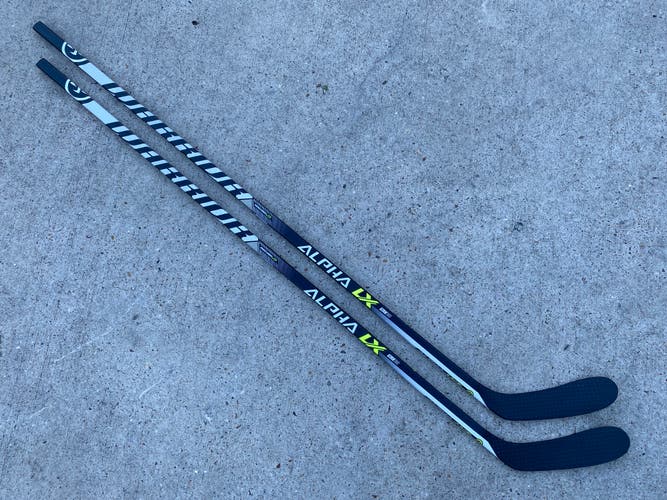 2 PACK Warrior Alpha LXT Pro Stock Hockey Stick 100 Flex Grip W28 Left 3365