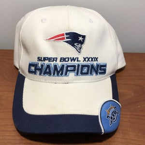 New England Patriots Hat Strapback Cap Men Adult Super Bowl 39 NFL Football