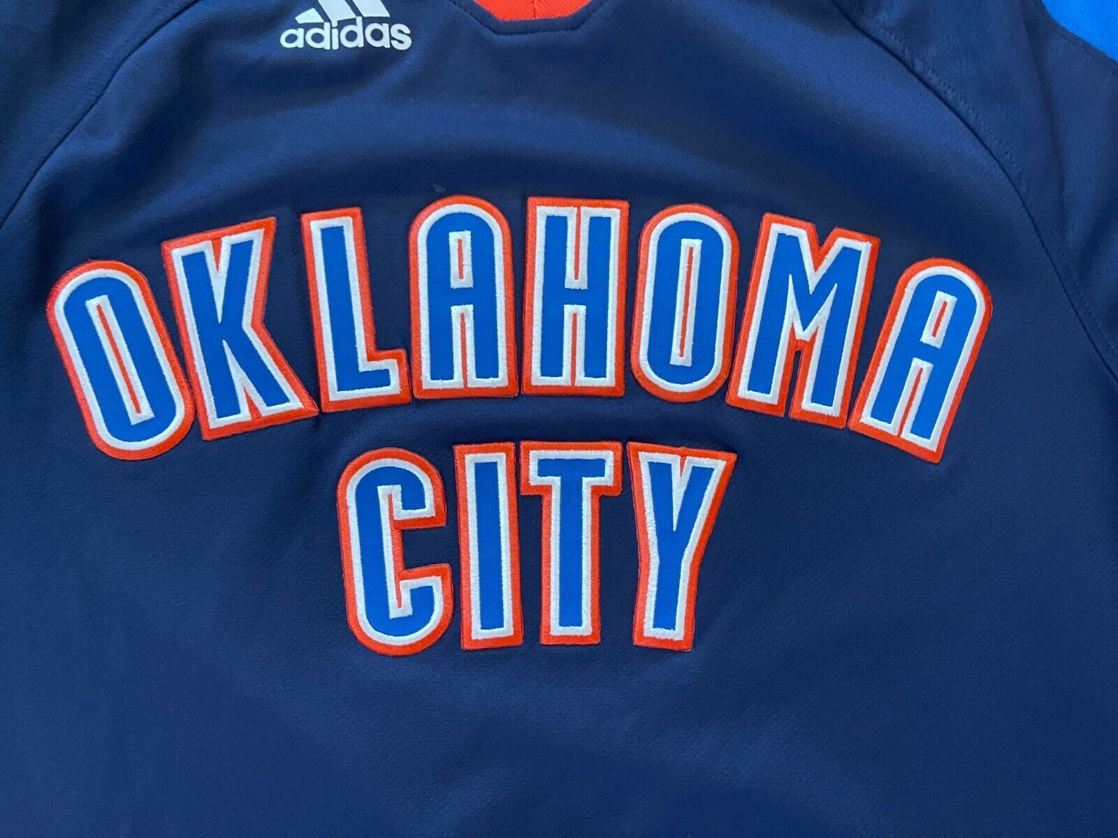 Oklahoma City Thunder warm-up jersey