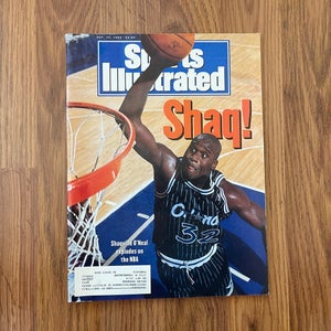 Orlando Magic Shaquille O'Neal NBA BASKETBALL 1992 Sports Illustrated Magazine