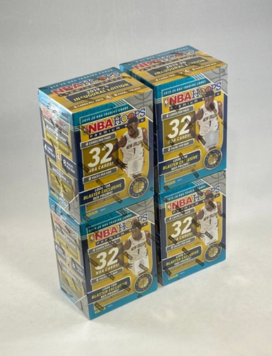 2019-20 Panini NBA Hoops Premium Stock Blaster Box Red Prizms (4 Lot) Sealed New