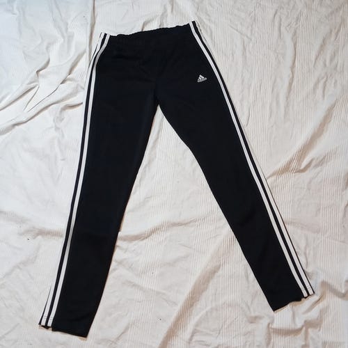 ADIDAS CLIMALITE POLYESTER TRACK PANTS WOMENS S SKINNY LEG WARM-UP FITNESS GYM
