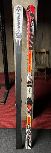 Volkl Racetiger World Cup Race Stock Giant Slalom Skis with Bindings Max Din 20