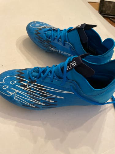 Blue Used Molded Cleats Low Top Burn X Mid