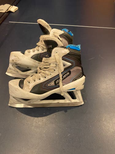 Junior Bauer Size 3 Reactor 5000 Hockey Goalie Skates