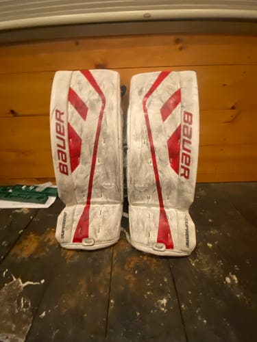 28" +1 Junior Used Bauer Supreme One.5 Goalie Leg Pads