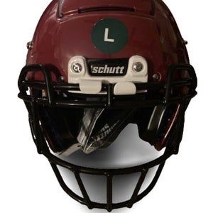 NWT Schutt F7 LX1 Youth Football Helmet W/ EGOP II Facemask Cardinal Size Large