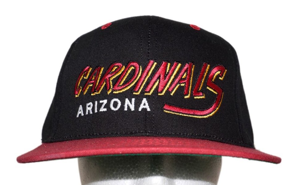 Vintage Arizona Cardinals NFL Football Black/Red Cap - Baseball