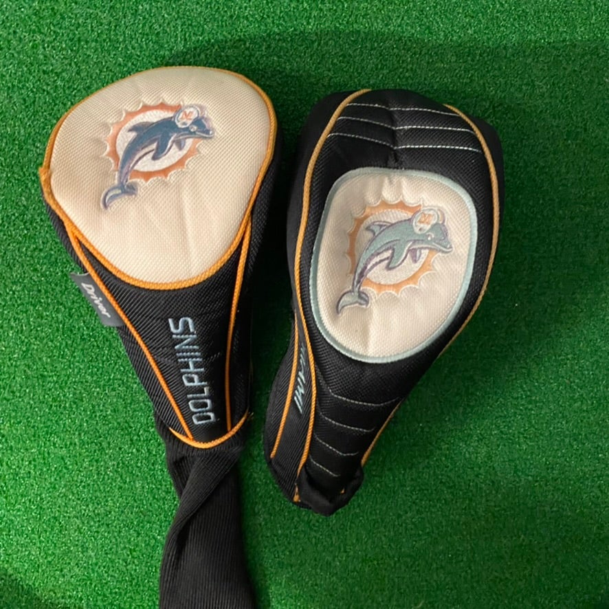 Miami Dolphins Golf Bag, Dolphins Head Covers, Sports Equipment