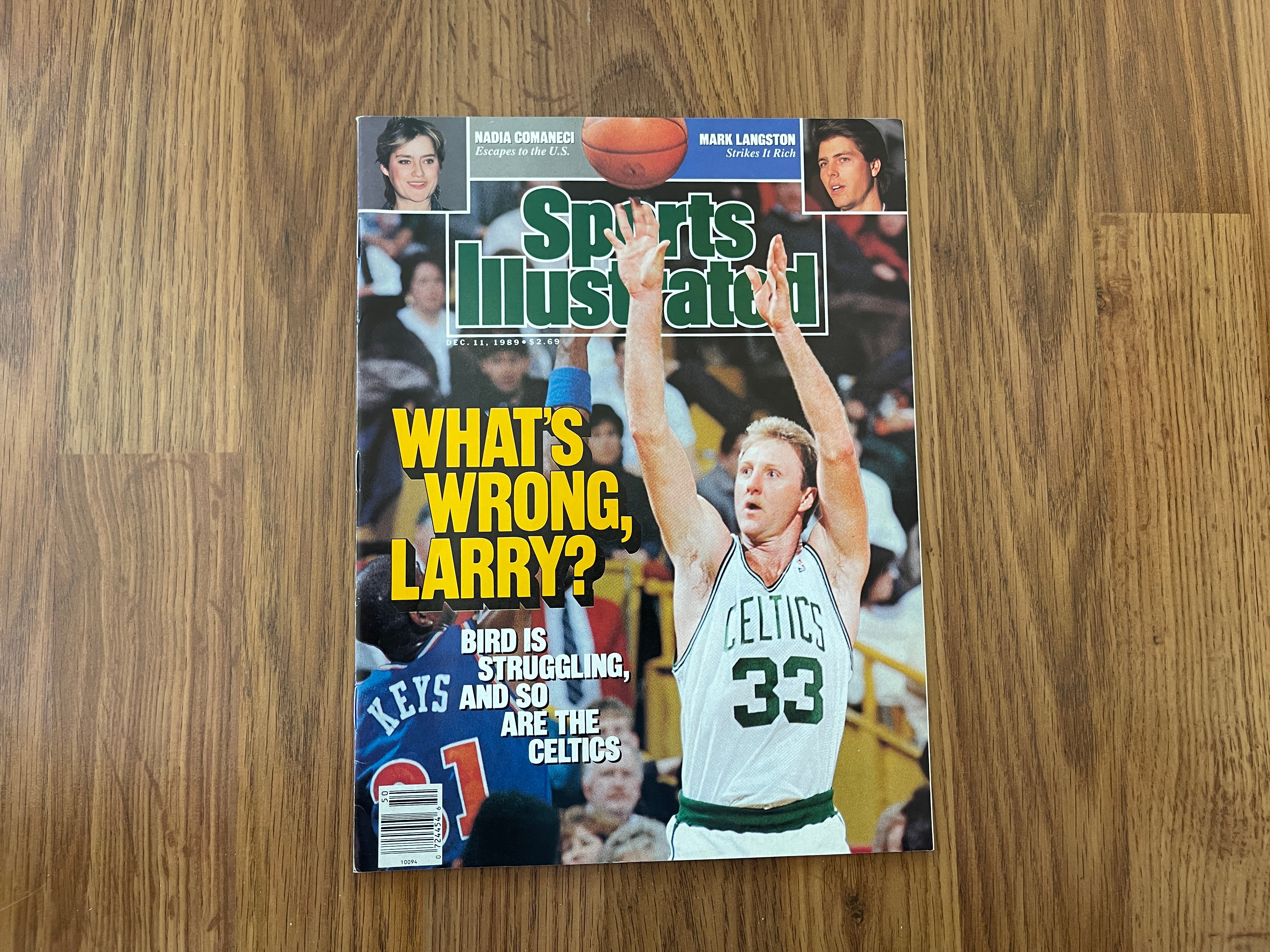Sold at Auction: Larry Bird Signed Vintage Boston Celtics Warm-Up