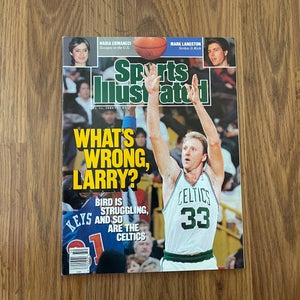 Boston Celtics Larry Bird NBA BASKETBALL 1989 Sports Illustrated Magazine!