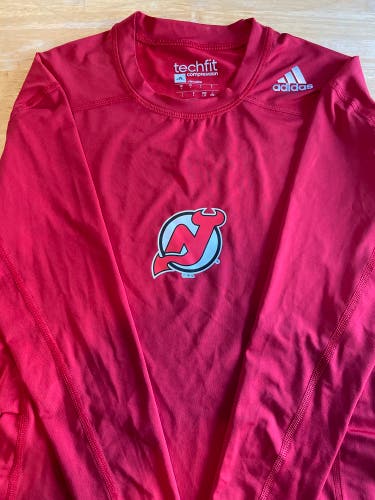 New Jersey Adidas Techfit Compression Long Sleeve
