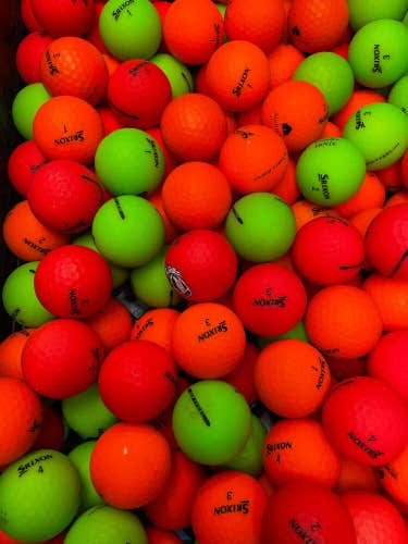 24 Golf Balls - Srixon Feel Brite Multi-color Mix -  AAA