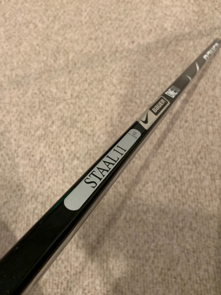 Jordan Staal Authentic Game Used Stick- Nike Bauer One90 Custom Penguins Gold