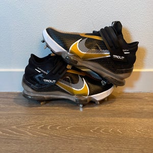 Nike Force Zoom Trout 7 Pro Mid Black/Gold Mens Size 7 CI3134-012