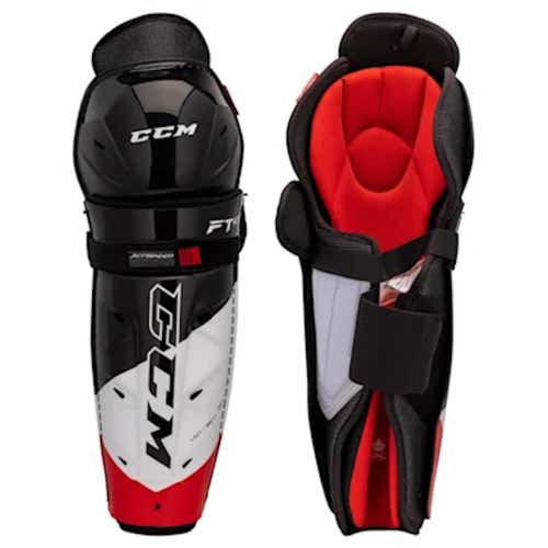 New Ccm Senior Jetspeed Ft475 Shin Hockey Shin Guards 14"
