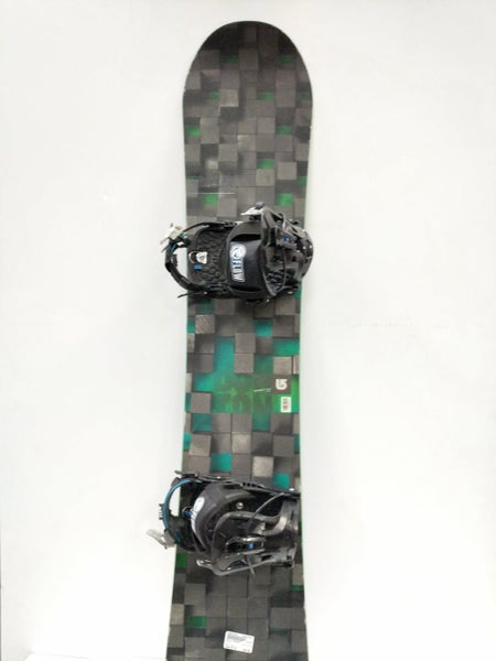 Used Burton Process 157 Cm Mens Snowboard Combo