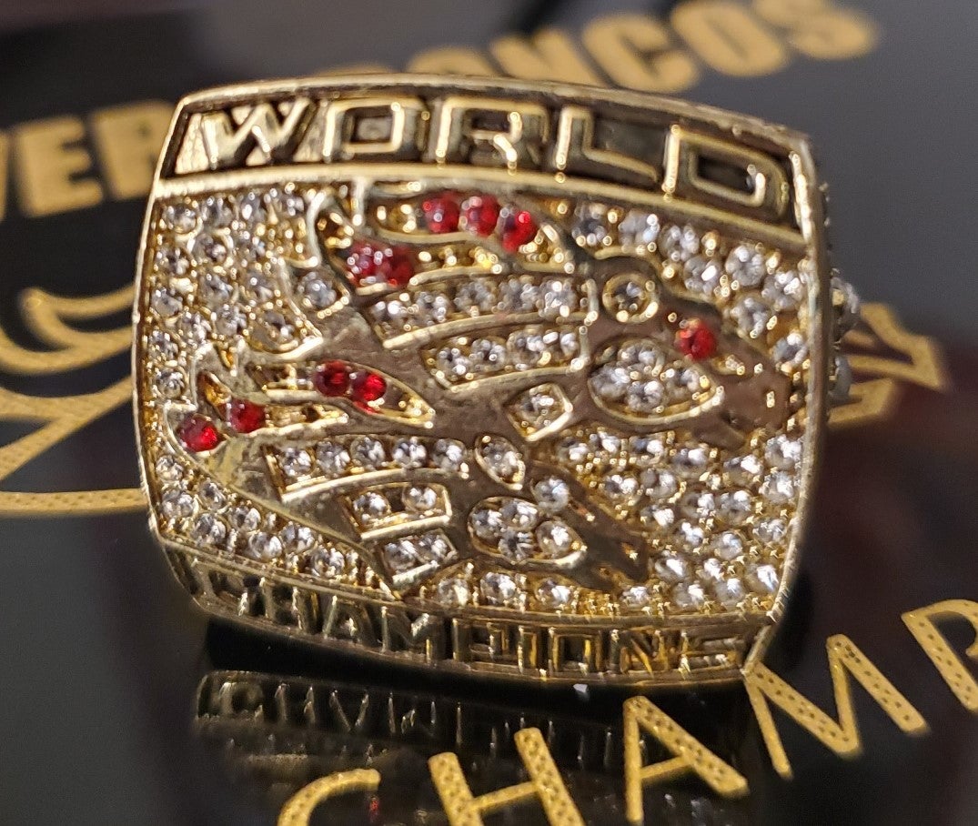 LOOK: The Broncos' massive Super Bowl 50 rings boast 212 diamonds