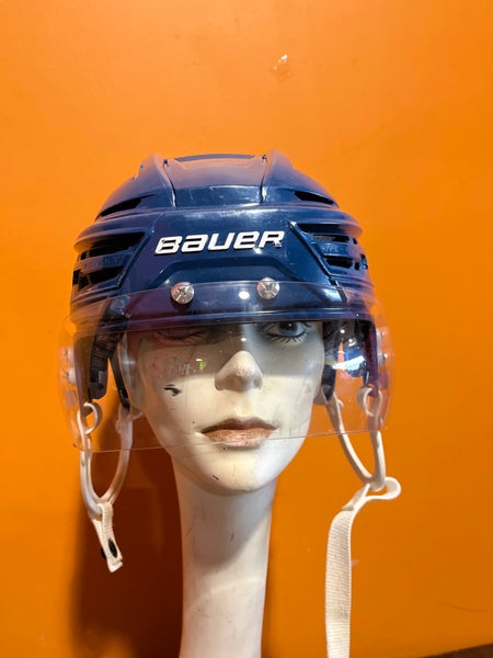 Used Blue Bauer Re-AKT 150 Pro Stock Helmet Size Medium