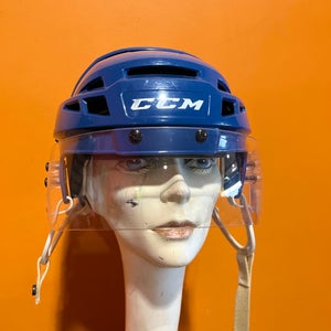 Used Blue CCM HTV8 Pro Stock Helmet Size Small