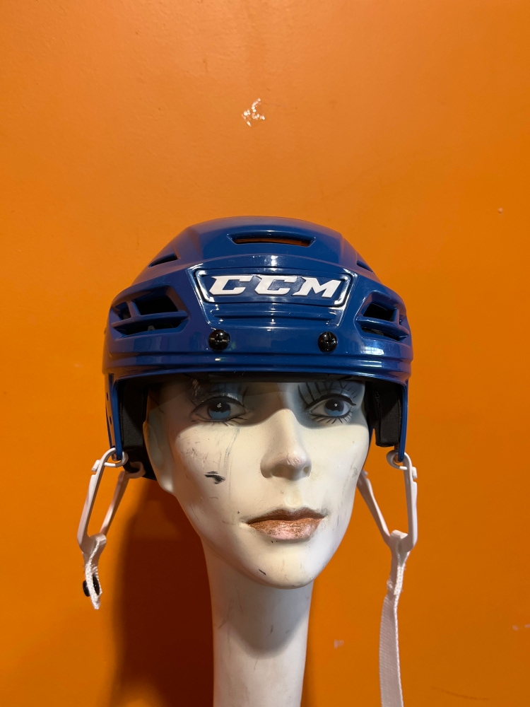 New Blue CCM Tacks 710 Pro Stock Helmet Small (No Certification Stickers)