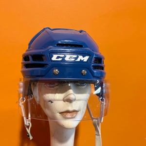 Used CCM Blue Tacks X Pro Stock Helmet Size Medium