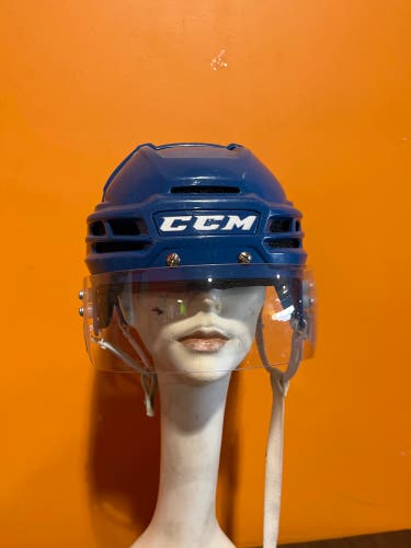 Used Blue CCM Super Tacks X Pro Stock Helmet Medium
