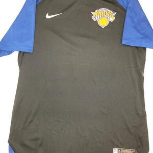 Nike NEW YORK KNICKS Game Used Authentic Short Sleeve Warm Up Shirt W/COA