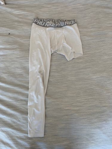 White Used Large Nike Compression