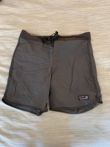 Gray Used Size 34 Patagonia Board Shorts