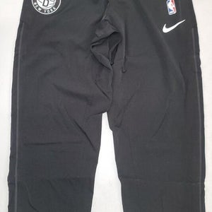 21021-8 Adidas BROOKLYN NETS GAME USED AUTHENTIC Warm Up Pants W/COA