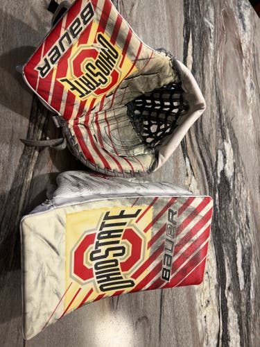 Used Regular Bauer Vapor Pro Stock Glove and Blocker