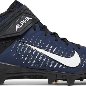 NIB Nike Alpha Menace Pro Men's Football Shoes Navy/White Size 11