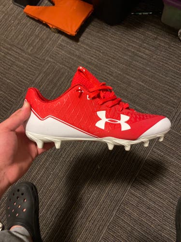 Red Used Size Men's 10.5 (W 11.5) Under Armour Nitro MC