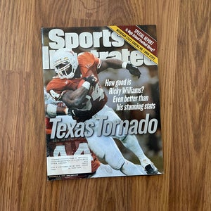 Texas Longhorns Ricky Williams NCAA FOOTBALL 1998 Sports Illustrated Magazine!