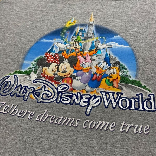 Disney Adult T-Shirt - Walt Disney World Characters with Castle